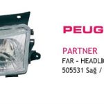 FAR SAĞ PEUGEOT PARTNER 96- (1 AD )