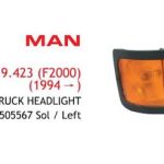 FAR SAĞ MAN 19.233-19.423 (F2000) KAMYON/TIR (1994>) E4 E-BELGELİ (1 AD )