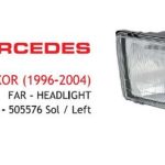 FAR MERCEDES ACTROS AXOR 96-04 SAĞ (SARI SİNYAL) E-BELGELİ (1 AD )