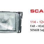SİNYALLİ KOMPLE FAR SAĞ SCANIA 114-124 E4 (1 AD )