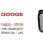 FAR SAĞ DODGE CHRYSLER-FARGO-STEYR E-BELGELİ (1 AD )