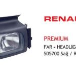 FAR SOL RENAULT PREMIUM E4 E-BELGELİ (1 AD )