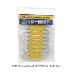 CARUB LAMBA PARMAK 12V COB 1SET 10 ADET SARI (1 TK )