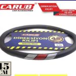 CARUB DİREKSİYON KILIF 45CM SİYAH SEDEF KIRMZ FOSF (1 AD )