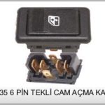 CAM KALDIRMA ANAHTARI UNVERSAL TİP FIAT SLX VW LT-35 6PİN TEKLİ (1 AD )