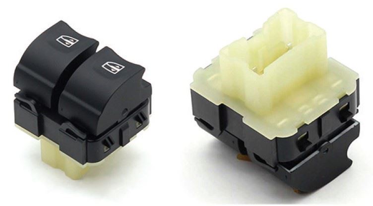 DD-AN-0485-1.jpg ANAHTAR CAM AÇMA KANGOO III/CLIO IV/CAPTUR/LODGY/SANDERO/DOKKER SOL İKİLİ TURUNCU IŞIK (1 AD ) - Görsel 1