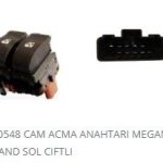 CAM KALDIRMA ANAHTARI SOL ÇİFTLİ KAHVE RENAULT MEGANE II/ DACIA SANDERO 10 FİŞ (1 AD )