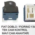CAM KALDIRMA ANAHTARI TEKLİ FIAT DOBLO/FIORINO MAVI 25105 - AN228- AN0716 (1 AD )