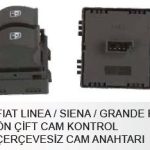 CAM KALDIRMA ANAHTARI ÇİFTLİ SOL FIAT SIENA/LINEA ÇERÇEVESİZ (1 AD )