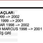 KONJEKTÖR FORD RANGER / CHRYSLER M300 14.4V GRİ (1 AD )