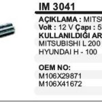 KOLLEKTÖR 12V 9 DİŞ MITSUBISHI EM 12V L300-HYUNDAI H100 <-98 MITSUBISHI TİP (1 AD )