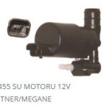 SU FİSKİYE MOTORU 12V PEUGEOT PARTNER RENAULT MEGANE YM ÇİFTLİ . (1 AD )