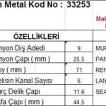 MARŞ DİŞLİSİ 9 DİŞ 6 KANAL MAKO TİPİ TOFAS M124 SERCE M131 REGATA UNO R12 LANCIA DELTA FREZE İÇTE  DS=9 DKÇ=25,5 BOY=71 KS=6 BDÇ=11,6 GÇ=44,5 (1 AD )