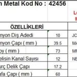 MARŞ DİŞLİSİ 10 DİŞ 12 KANAL LUCAS TİPİ JCB 926 930 FORKLIFT MASSEY FERGUSON 235 275 NEW HOLLAND (1 AD )
