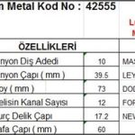 MARŞ DİŞLİSİ 10 DİŞ 12 KANAL LUCAS TİPİ MASSEY FERGUSON PERKINS LAND ROVER FORD DODGE/JCB/LAND ROVER LUCAS TYP DS=10 DKÇ=40 BOY=73 KS=12 BDÇ=17 GÇ=60 (1 AD )