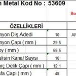 MARŞ DİŞLİSİ 9 DİŞ 10 KANL BOSCH TİPİ AUDI 80 FIAT DUCATO VW VENTO OPEL VECTRA PEUGEOT 306 TAM FREZE  DS=9 DKÇ=25,8 BOY=53,5 KS=10 BDÇ=12 GÇ=46,5 (1 AD )