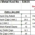 MARŞ DİŞLİSİ 9 DİŞ 10 KANAL BOSCH TİPİ FIAT BRAVO MAREA PUNTO TOYOTA CARINA CELICA TAM FREZE  DS=9 DKÇ=29,6 BOY=49 KS=10 BDÇ=12,1 GÇ=48 (1 AD )