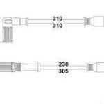 BUJİ KABLO TAKIMI FIAT DOGAN SLX / KARTAL SLX / ŞAHİN SLX 1.4 İE- 1.6 İE 8V (1 TK )