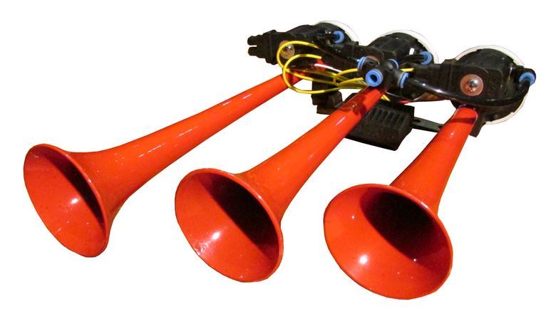 HD.520B-1.jpg 12V 3 SESLİ ARAP KORNA BOYALI (1 AD ) - Görsel 1