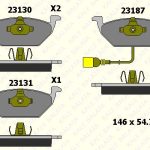 FREN BALATASI ÖN VW BORA CADDY III GOLF IV- V JETTA III  NEW BEETLE, POLO / AUDI A3-S3 / SEAT LEON (1 TK )