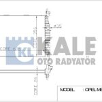 RADYATÖR OPEL MERIVA 03-10 1.4 16V TWİNPORT 1.6 16V / 1.8 M/A () AL/PL/BRZ (1 AD )