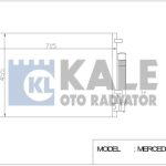 KLİMA RADYATÖRÜ MERCEDES SPRINTER 06+ 216 / 224 / 210CDI / 211 CDI / 213 CDI / 215 CDI AL/AL (1 AD )