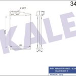 KALORİFER RADYATÖRÜ BRAZING RENAULT MEGANE II /SCENIC II/GRAND SCENIC II (1 AD )