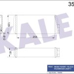 KALORİFER RADYATÖRÜ SKODA FAVORIT FELICIA I FELICIA II - VW CADDY II (1 AD )