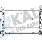 RADYATÖR  FIAT DUCATO IV 2015- PEUGEOT BOXER CITROEN JUMPER  (MT) AL/PL/BRZ 26 MM (780X398X26) (1 AD )