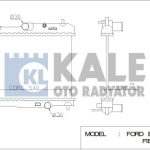 RADYATÖR FORD B-MAX FIESTA VI FIESTA VAN (350X538X16) AL/PL/BRZ (1 AD )