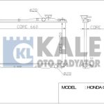 RADYATÖR HONDA CIVIC VII 1.4-1.6 16V 01-->(MT) (350*658*16) AL/PL/BRZ (1 AD )