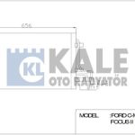 KLİMA RADYATÖRÜ FORD C-MAX FOCUS C-MAX FOCUS II (645X368X16) AL/AL (1 AD )