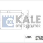 KLİMA RADYATÖRÜ DACIA DUSTER LOGAN SANDERO (525X390X16) AL/AL (1 AD )