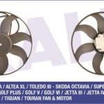 FAN MOTORU MOTOR BÜYÜK OLAN  VW GOLF V CADDY III JETTA III-IV/PASSAT MONTAJ YERİ:SOL(300W 363MM) (1 AD )