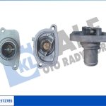 (87 °C) TERMOSTAT + FLANŞ FIAT BRAVA / BRAVO / IDEA / MAREA / PALIO / PUNTO / STILO - LANCIA MUSA /  ALIO / PUNTO / STILO - LANCIA MUSA / (1 AD )
