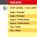 STOP LAMBA FIAT DUCATO PEUGEOT BOXER-CITROEN JUMPER / SAĞ (2001-2005) (DUYSUZ) (1 AD )