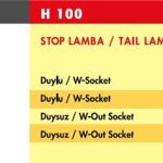 STOP LAMBA HYUNDAI H100 / SOL (DUYLU) (1 AD )