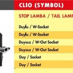 STOP LAMBA RENAULT CLIO / SOL (1999-2001) (DUYLU) SARI SİNYAL (1 AD )