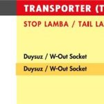STOP LAMBA VW TRANSPORTER T4 / SOL (SARI) (DUYSUZ) (1 AD )