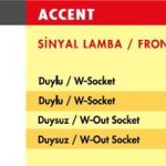 SİNYAL LAMBA HYUNDAI ACCENT / SAĞ (1998-2000) (DUYSUZ) (1 AD )