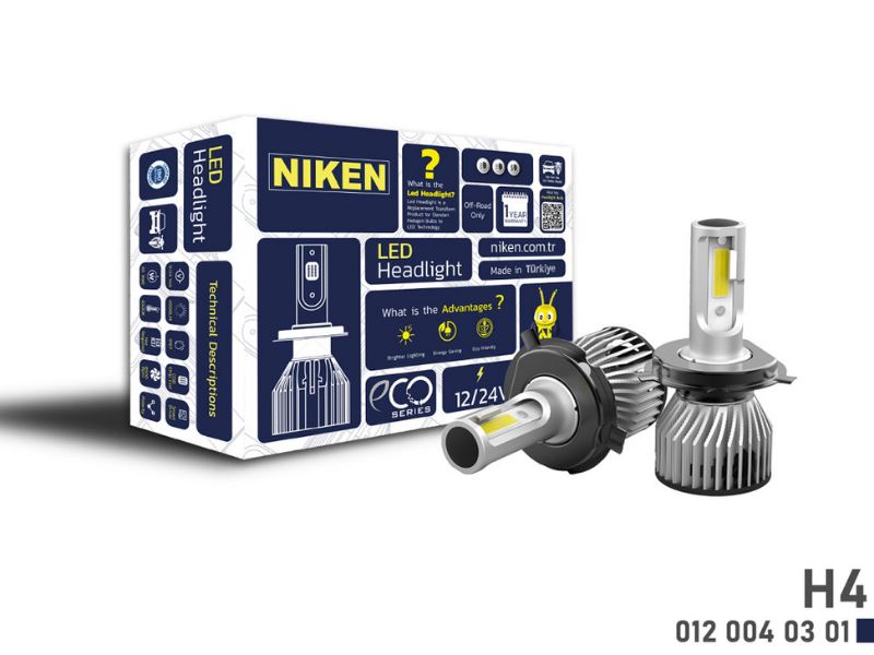 NKN-0120040301-1.jpg LED XENON AMPUL ECO SERISI H4 (1 TK ) - Görsel 1