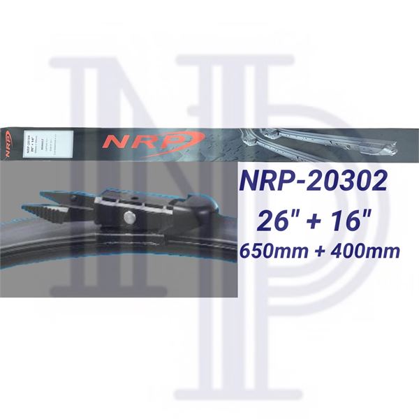 NRP-20302-1.jpg SİLECEK SÜPÜRGESİ MUZ (TK) 650+400 MM OPEL CORSA D (06-) FIAT GRANDE PUNTO (05-) LINEA (07-) (1 TK ) - Görsel 1