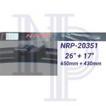 SİLECEK SÜPÜRGESİ MUZ (TK) 26"+17" FORD FOCUS 04-11 PEUGEOT 207 CC/HB (06-2012) 207 SW (2007-2012) (1 TK )