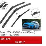 SİLECEK SÜPÜRGESİ MUZ (TK) 28"+ 4" 700MM+350MM 19MM BUTONLU RENAULT CAPTUR FORD FIESTA 7 17- (1 TK )