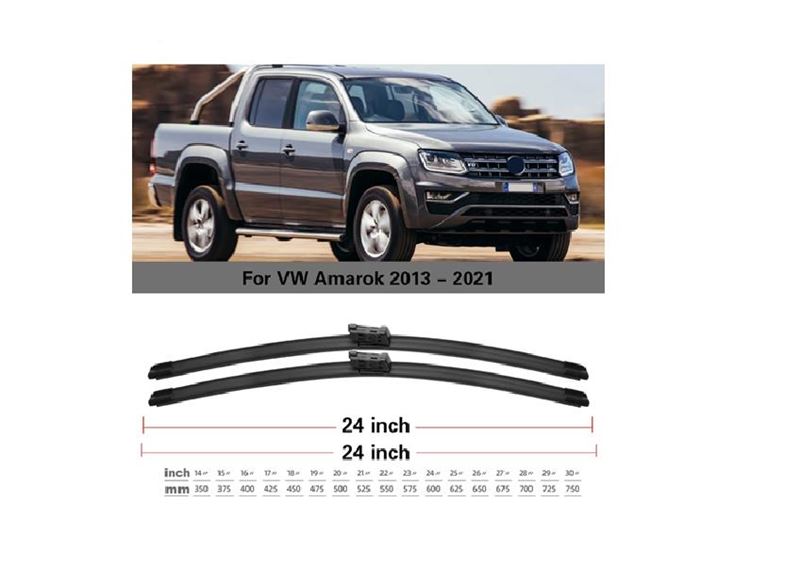 NRP-20402-1.jpg SİLECEK SÜPÜRGESİ MUZ (TK) 600MM+600MM VW AMAROK 12- CARAVELLE TRANSPORTER T5/T6 (1 TK ) - Görsel 1