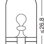 12V AMPUL T10 5W BÜYÜK DİPSİZ AMPUL (2 AD )
