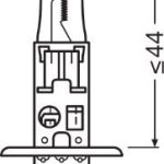 12V AMPUL H1 55W STANDART TEK FLAMANLI FAR AMPULU (2 AD )