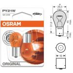 7507-02B 21W 12V BAU15S 10XBLI2 LF PY21W AMPUL 12V ORİGİNAL AMPUL (1 TK )