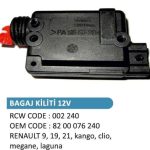 BAGAJ KİLİT MOTORU RENAULT R9, R19, R21, KANGOO, CLIO,MEGANE,LAGUNA (1 AD )