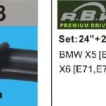 SİLECEK SETİ HYBRIT TİP KANCALI BMW: X5 [E70] (2007-2011) ? X6 [E71,E72] (2008-2012 (1 TK )
